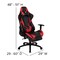 Emma and Oliver Gaming Desk Set - Cup/Headset Holder/Reclining & Footrest
